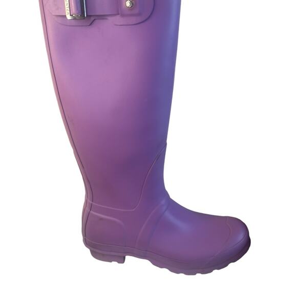 Hunter Purple Rain Boots 7 - Picture 4 of 9